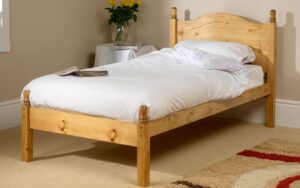Friendship Mill Orlando Wooden Bed Frame, Double, No Storage, High Foot End