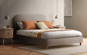Silentnight Fara Upholstered Bed Frame, King Size, Sandstone